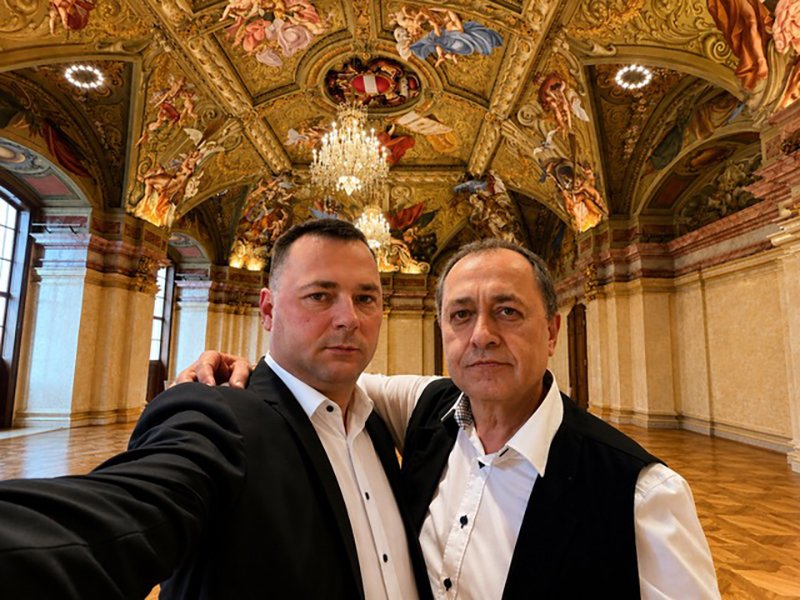Sasha Danilov und Alexander Shevchenko bei einem Konzert in Wien