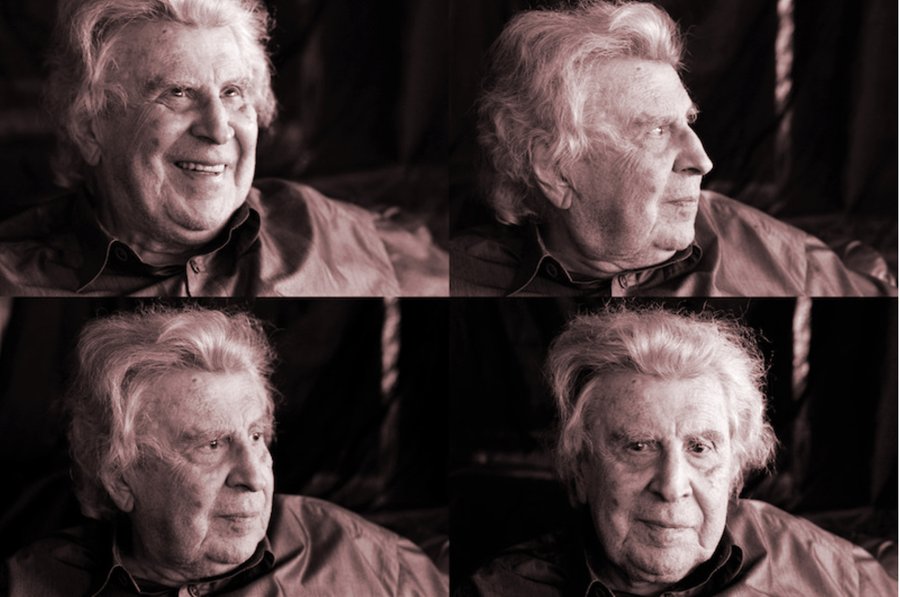 Der griechische Komponist Mikis Theodorakis