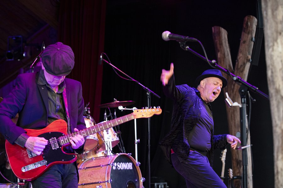 André Herzberg und Jürgen Ehle beim Pankow-Konzert im Theater am Rand